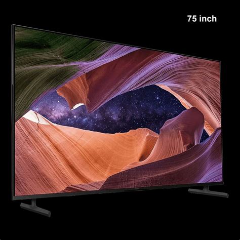 Black Sony 75 Inch KD 75X82L 4K Ultra HD TV Metallic Gray Finish At