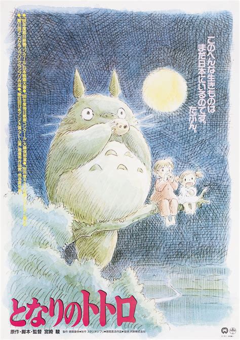 My Neighbor Totoro B2 Vintage Poster Studio Ghibli Hayao Miyazaki Super