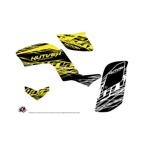 Kit D Co Quad Eraser Fluo Yamaha Raptor Jaune