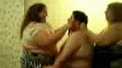 Two Wild BBW Dommes Take Advanage Of Their Submissives Being Tied Up To A Table Full Raw Video