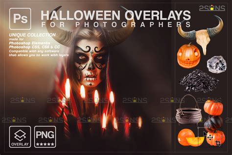 Halloween overlay & Photoshop overlay: Halloween pumpkin overlays ...