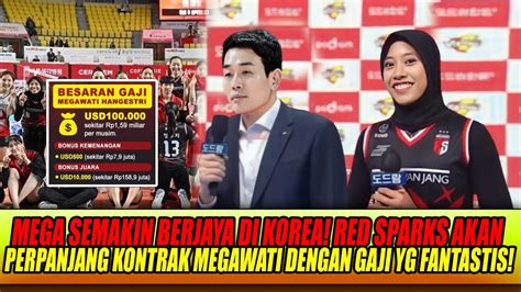 SAH Red Sparks Resmi Perpanjang Kontrak Megawati Hangestri Dengan Gaji