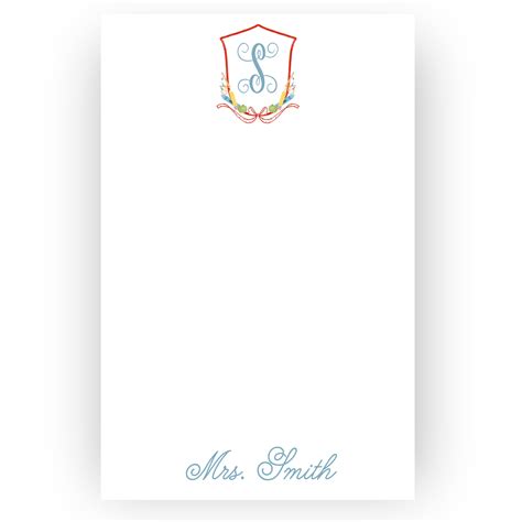 School Crest School Notepad – TaylorAmenDesigns