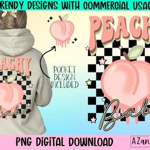 Retro Peachy Png Peachy Babe Png Just Peachy Sublimation Design Feeling Peachy Png I Look