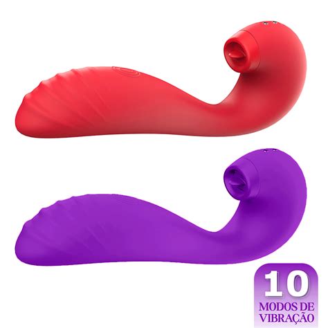 DB Vibrador Penetrável Pulsador e Língua Cores Libb Sex Toys Importadora