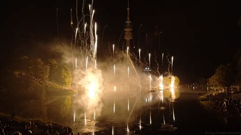 Feuerwerk Olympiapark M Nchen Impark Sommerfestival August K