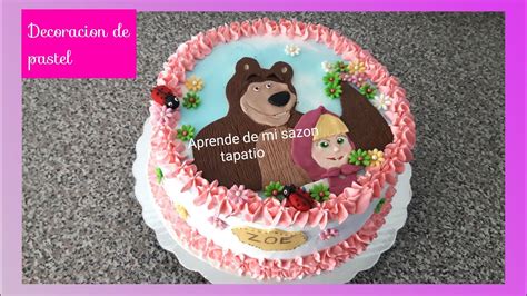 Actualizar 62 Images Masha Y El Oso En Pastel Viaterra Mx