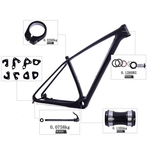 29er Carbon MTB Hardtail Frame | QR&Thru Axle Interchangeable