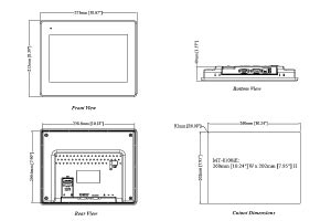 MT8100iE - Weintek 10.1" touch HMI with Ethernet