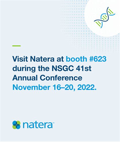 Natera On Twitter Hey Nsgc22 Attendees Wed Love To Meet You