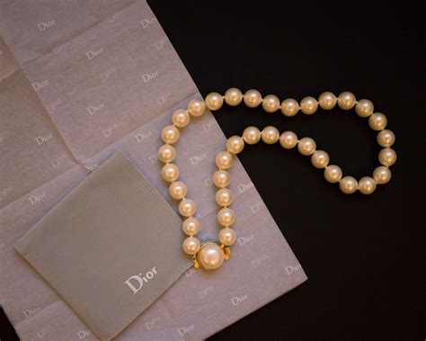 Christian Dior Pearl Necklace Dior Necklace Dior Iridensence - Etsy