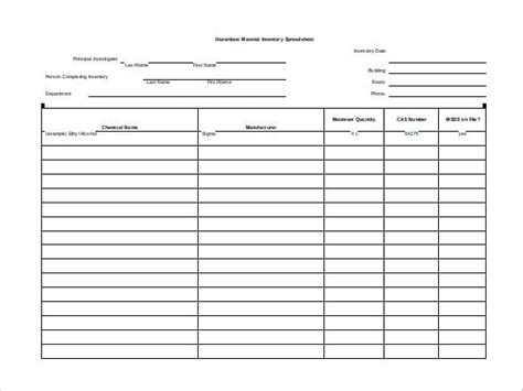 Free Blank Spreadsheet Templates