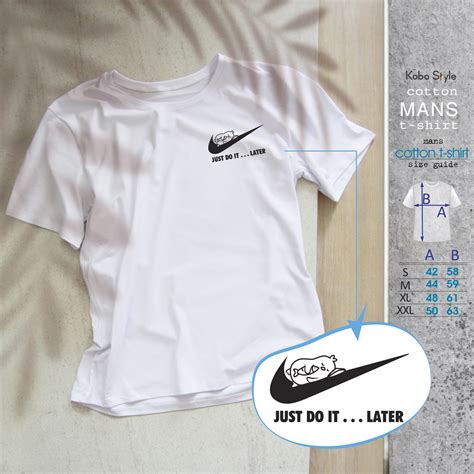 Памучна тениска с надпис Do It Later – Kobo Style