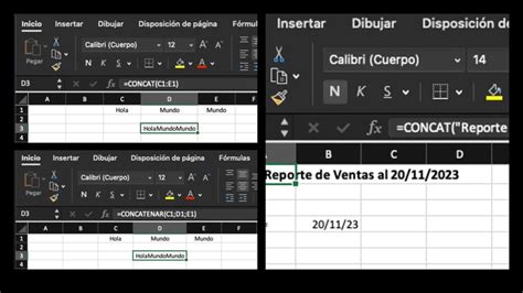 Funci N Concat En Excel Ex Concatenar La F Rmula De Excel