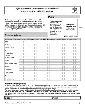 Fillable Online Application Form Bedford Borough Council Fax Email