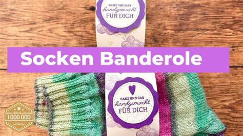 Sockenbanderole F R Selbstgestrickte Socken Kreiert Mit Freude Youtube