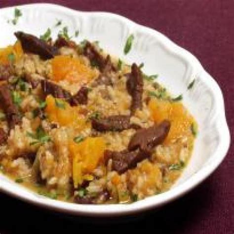 Risoto de abóbora carne seca Receitas de Comidas