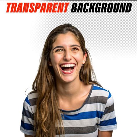 Premium PSD Smiling Brunette Girl Posing