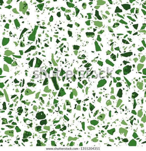 Terrazzo Flooring White Pattern Texture Green Stock Vector Royalty Free 1355204351 Shutterstock