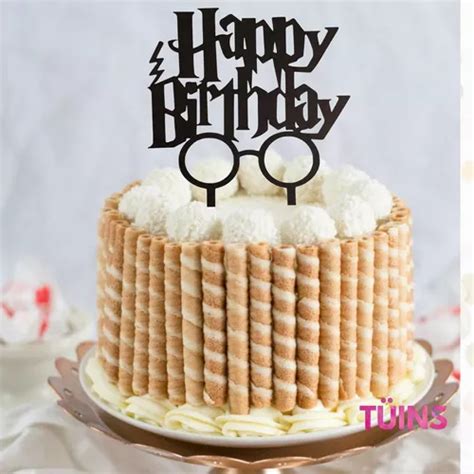 Letrero Pastel Cake Topper Happy Birthday Harry Potter En Venta En