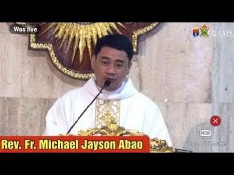 Quiapo Church Live Tv Mass Today Am September Thursday