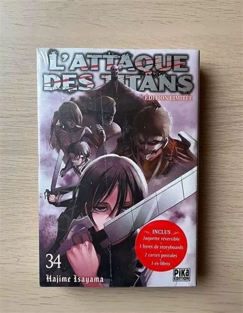 L ATTAQUE DES TITANS Tome 34 Edition limitée SNK T34 Collector