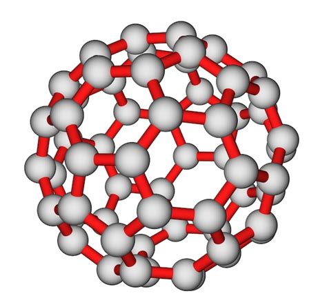 Premium Photo Optimized Molecular Structure Of Fullerene C On A