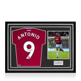 Michail Antonio Back Signed West Ham United Home Shirt In Hero