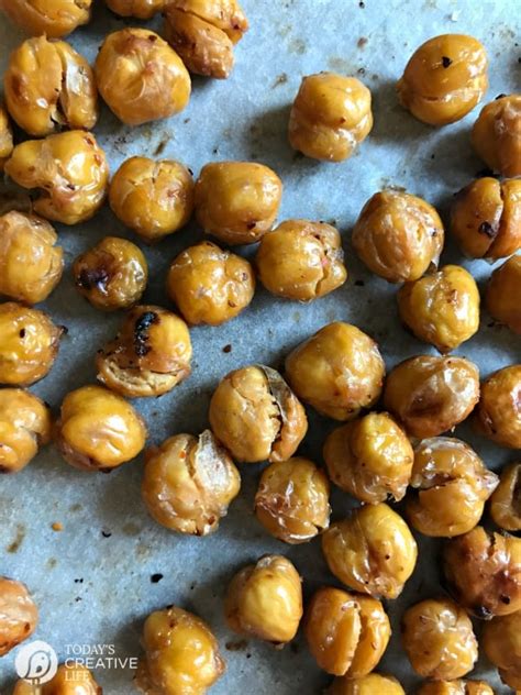 Roasted Chickpeas With Garlic Sea Salt Today S Creative Life