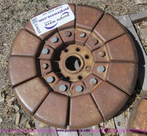 2 Ford Tractor Wheel Weights In Buhler Ks Item G8433 Sold Purple