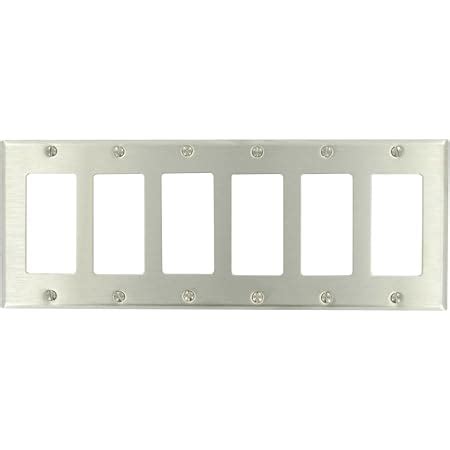 Leviton 84436 40 6 Gang Decora GFCI Device Decora Placa De Pared