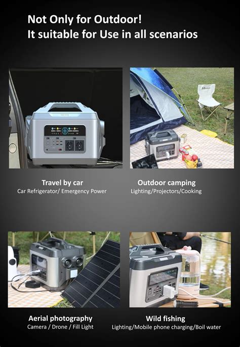 2000w Portable Power Station 110v 220v Lifepo4 Battery Solar Storage Ups Generator 6000w Power