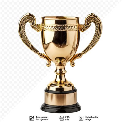 Trofeo de acero de latón con mango doble neoclásico aislado en blanco