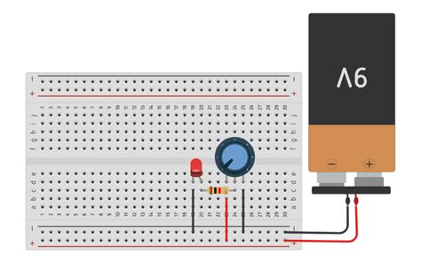 Circuit Design Voltage Resistor Tinkercad