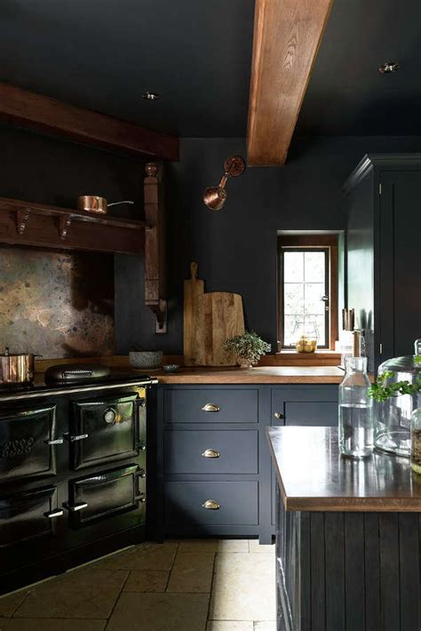 Dark And Atmospheric Vintage Moody Kitchen By Devol Digsdigs