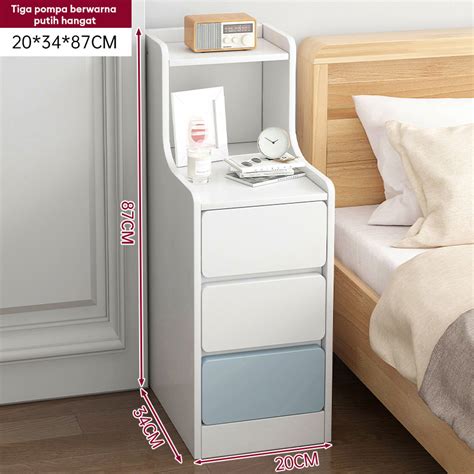 Meja Nakas Bedside Table Meja Kamar Tidur Lemari Laci Serbaguna Meja