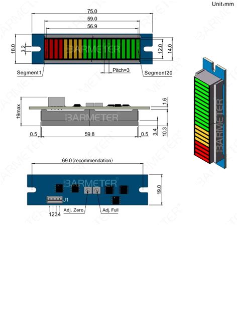 LED szegmenses kijelző BARGRAPH 5V 20 szegmens Techfun hu Arduino shop