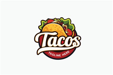 A Taco Logo On White Background This Asset Is Suitable For Food