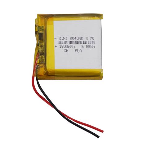 Used 3 7V 1800mAh 6 66Wh Li Polymer Lipo Battery 804040 For GPS Power