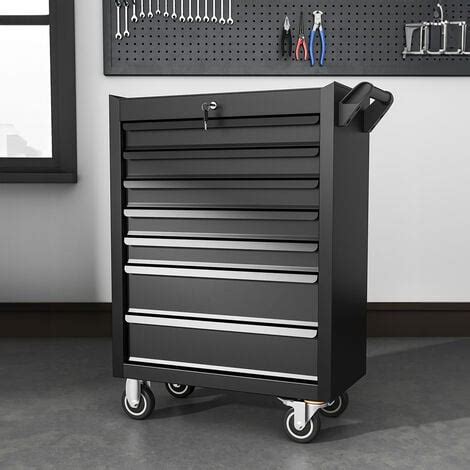 Lockable Drawer Tool Trolley Rolling Cabinet