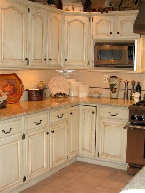 Hand Painted And Distressed Kitchen Cabinets Similar To What We Just