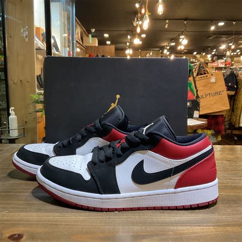 Nike Air Jordan 1 Low Black Toe エアジョーダン モールブティック割引 国内正規美品 ナイキ エアジョーダン