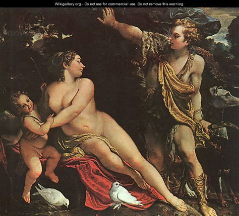 Venus Adonis And Cupid Annibale Carracci Wikigallery Org The