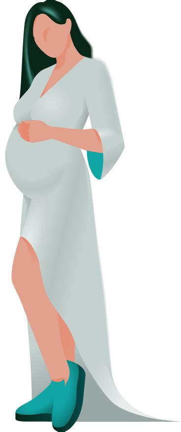 Pregnant Woman On Mothers Day Png Svg