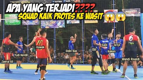 RICUH YUDI KENDIL DIDIN BAE KEKEN SADI PROTES KE WASIT HINGGA PENUH