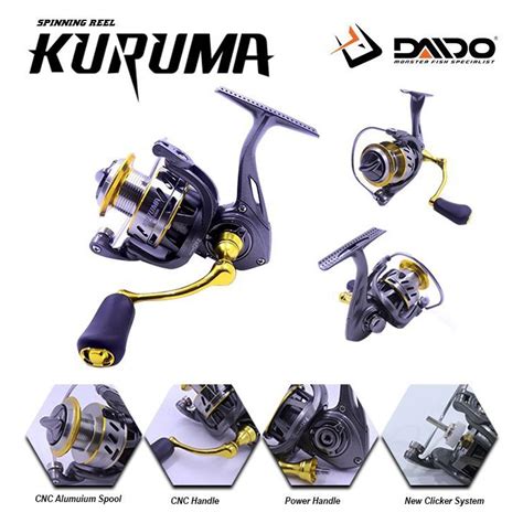 Jual REEL DAIDO KURUMA POWER HANDLE SYSTEM JAPAN TECHNOLOGY SUPER HALUS