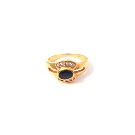 Anello Da Donna In Oro Giallo Kt Con Zirconi