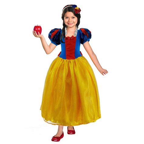 Fantasia Branca De Neve Infantil De Luxo Tiara