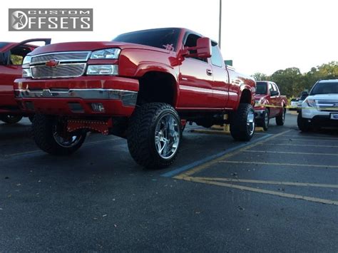 Wheel Offset 2004 Chevrolet Silverado 2500hd Super Aggressive 3 Suspension Lift 9 Custom Rims