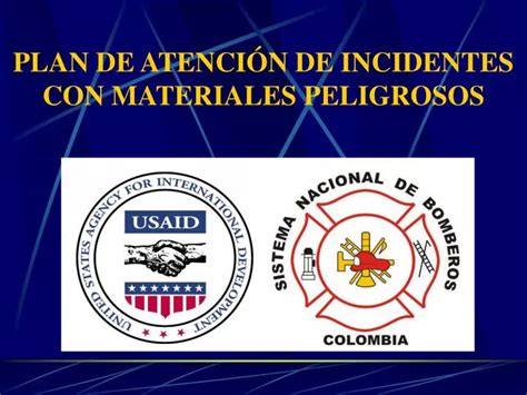 PPT PLAN DE ATENCIÓN DE INCIDENTES CON MATERIALES PELIGROSOS